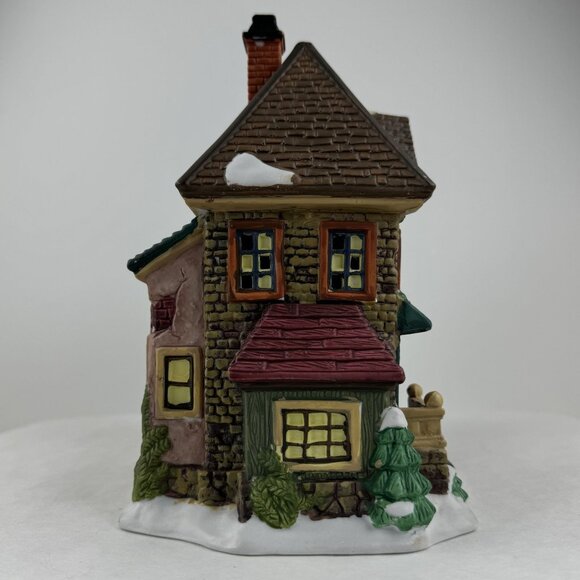 Santas Workbench Cornerstone Cobbler Haberdashery Lighted Porcelain Christmas - Picture 16 of 16